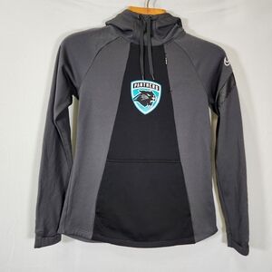 Nike Black and Gray Lightweight Shirt Jacket with Hood